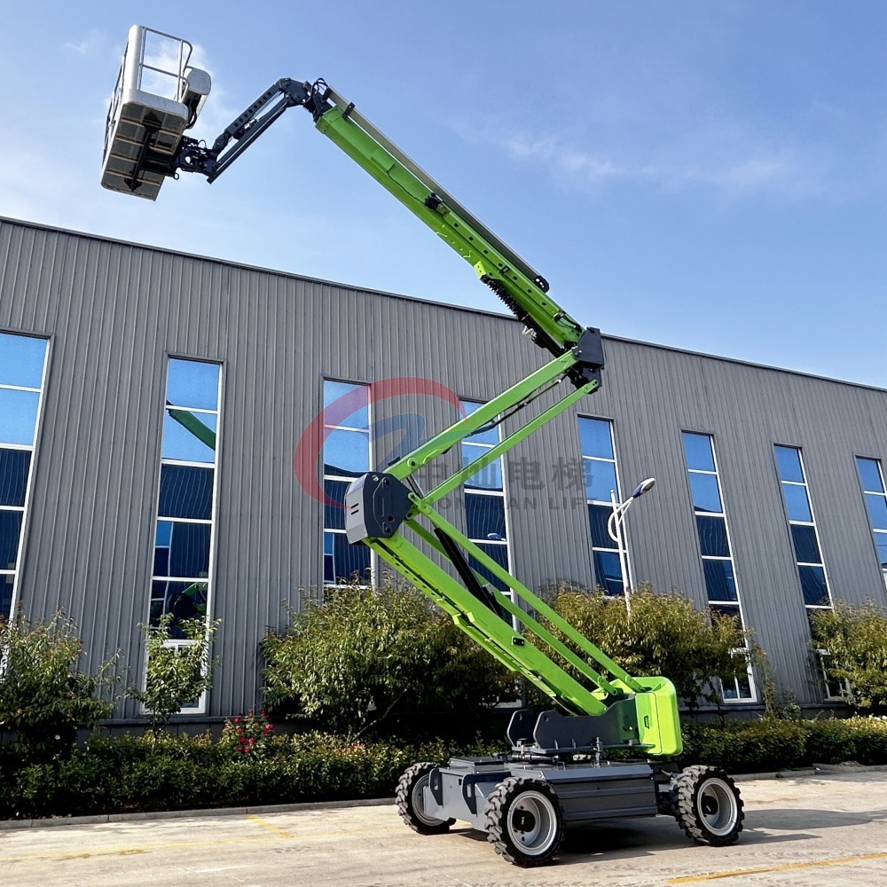 12m Electric Articulated Boom Lift Self Propelled Aerial Work Platform