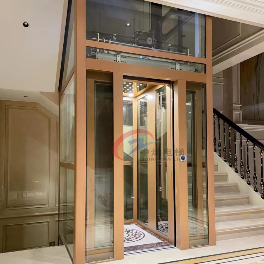 Commercial Passenger Elevator 2-6 Floors Electric Home Elevator Lift