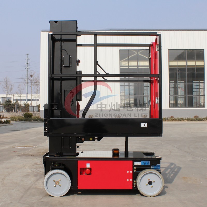 Hydraulic Vertical Mast Lift 6m 8m Small Aerial Work Man Lift Platform