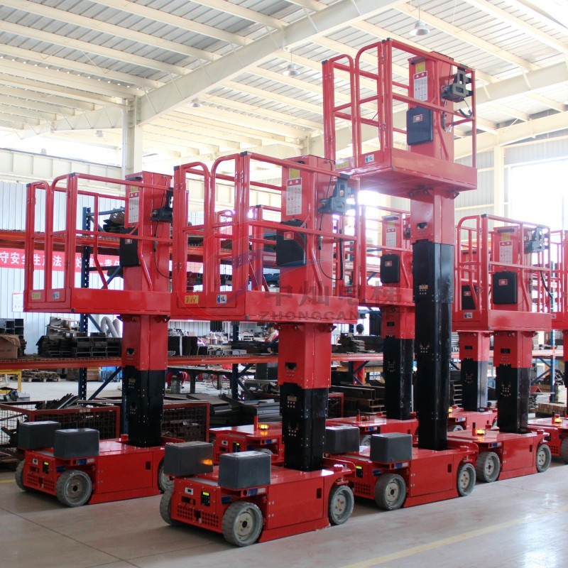 Hydraulic Vertical Mast Lift 6m 8m Small Aerial Work Man Lift Platform