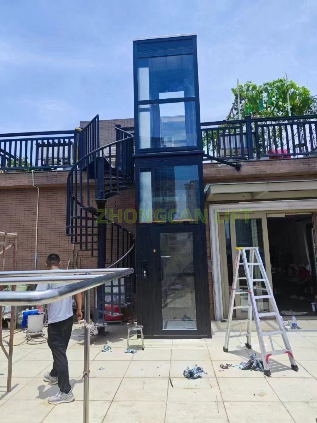 Outdoor Elevator 2-6 Floors Home Lift Residential Passenger Elevator