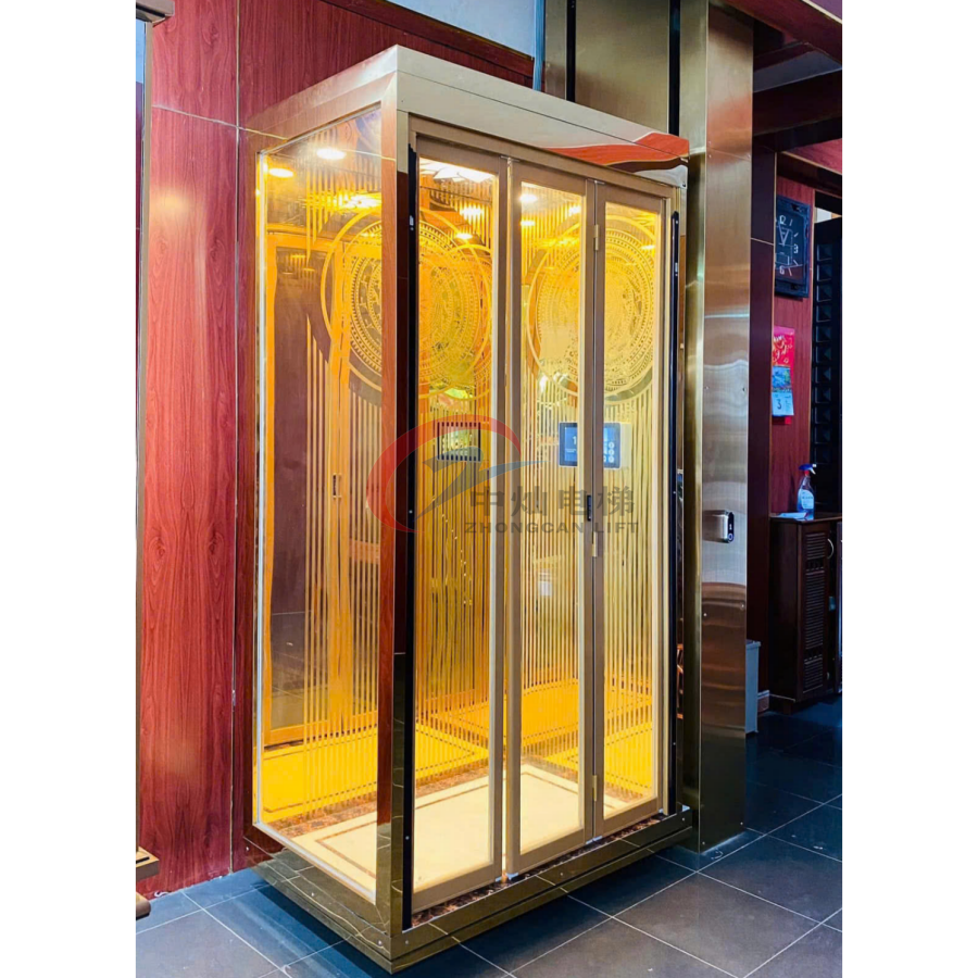 Small Home Elevator 2 Floor Mini Villa House Lift