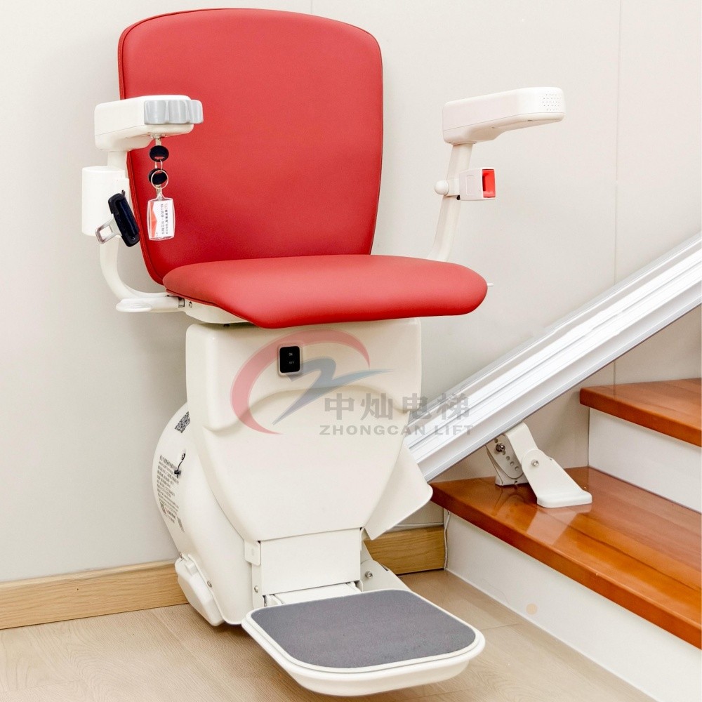 The Elderly Use Electric Stair Chair Lift for Home