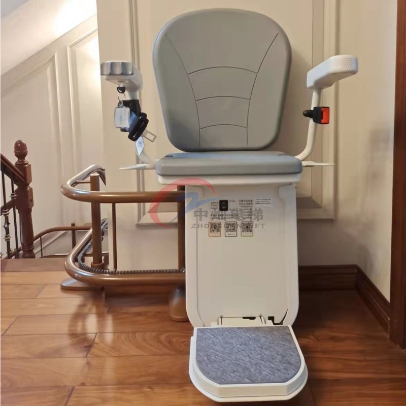 The Elderly Use Electric Stair Chair Lift for Home